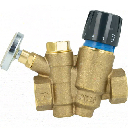 Zawór równoważący z funkcją przegrzewu do cyrkulacji c.w.u. AFRISO ATB 210 mosiądz DN 20