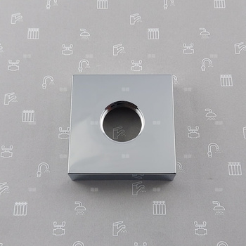 Rozeta kwadratowa do baterii LOGON CHROM z uszczelką 3/4''