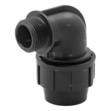 Kolano 90' MAGNAPLAST do rur PE PN16, 32 mm x 1'' (zs x GZ)