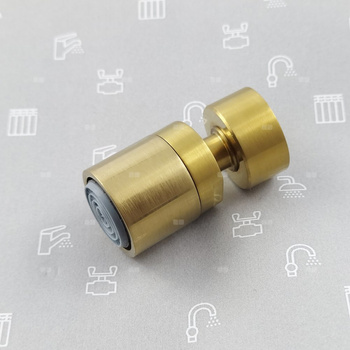 Przegubowa końcówka wylotu z napowietrzaczem do baterii bidetowej MOZA GOLD