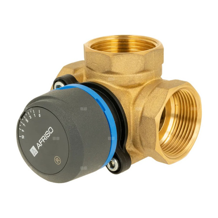 Zawór obrotowy trójdrogowy AFRISO ARV 385 Vario ProClick, mieszający, Siłownik elektryczny ARM 343, DN 32