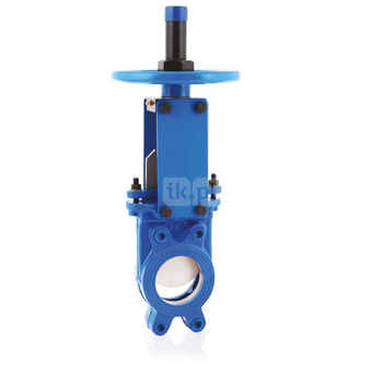 Zasuwa nożowa z trzpieniem wznoszącym ZNC/R (sterowanie ręczne kółkiem) T.max 110st.C ZNC/R PN10 DN 125