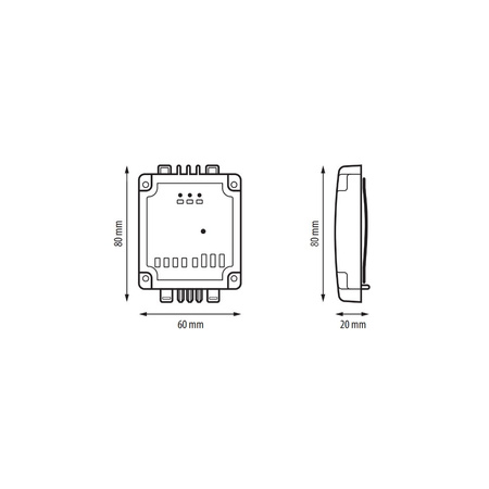 Moduł sterowania pompą lub kotłem do listwy KL06-M SALUS PL06