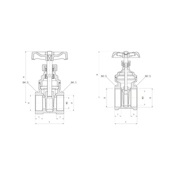 Zawór wodny PERFEXIM PHA-022 GW 1 1/4'' x GW DN 32