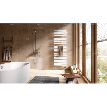 Grzejnik Grzej. Kermi®Credo®Half®flat 1800x600x37, srebro błyszczące, prawy