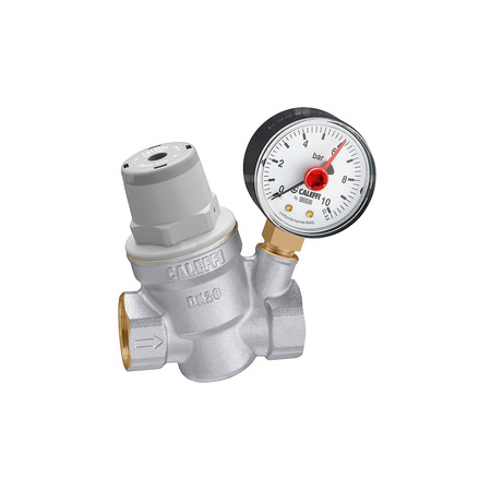 Regulator ciśnienia – wersja skośna, z manometrem 1/2"  praca w wysokiej temperaturze