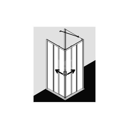 Kermi Wejście naroż Liga E3R 0900x 1850 875-900 SIHG ESG Clean