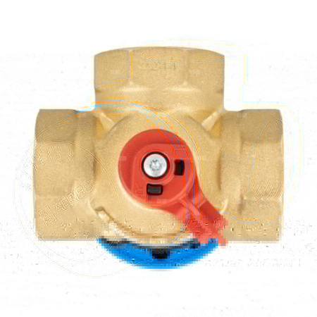 Zawór obrotowy trójdrogowy AFRISO ARV 384 Vario ProClick, mieszający, Siłownik elektryczny ARM 343, DN 25