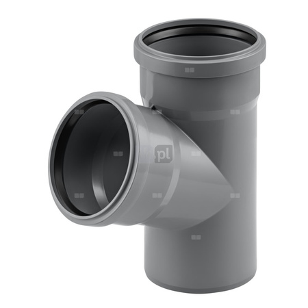 Trójnik MAGNAPLAST HT PLUS HTEA 67' PP DN 50 (ww x ww x wz), kolor szary