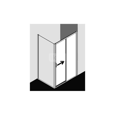 Kermi Drz. przesuw. Liga D2R 1750x 1850 1710-1760 SIHG ESG Clean