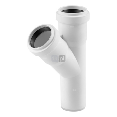 Trójnik MAGNAPLAST HT PLUS HTEA 67' PP DN 32 (ww x ww x wz), kolor biały