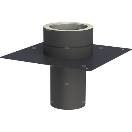 Płyta fundamentowa fi 200mm dla podwyższenia komina lakierowana na czarno T450'C / N1 lakierowana na czarno T450'C / N1