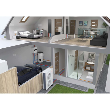 Pakiet - Pompa ciepła powietrze-woda split ARISTON NIMBUS FLEX 150 S-T NET R32 11 kW 400 V + Moduł naścienny SENSYS HD + Moduł komunikacji internetowej (aplikacja Ariston Net)