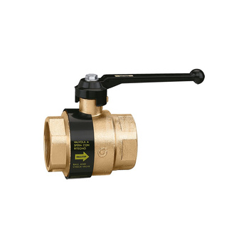 BALLSTOP - Zawór kulowy z wbudowanym zaworem zwrotnym. Z dźwignią ręczną 1 1/4"