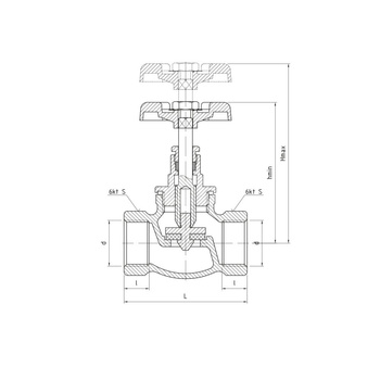 Zawór wodny PERFEXIM 3098 GW 2'' x GW 2''