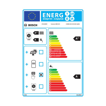 Pompa ciepła powietrze-woda split BOSCH TERMOTECHNIKA Compress 3000 AWS MS 7.82 kW 230 V