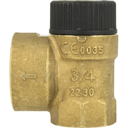 Zawór przelewowy AFRISO MSS mosiądz 6 bar GW 3/4'' x 1''