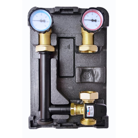 Grupa pompowa QIK Optimo mieszająca GZ x GW 6/4'' x 1'', z zaworem trójdrożnym