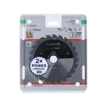 Ostrze do piły tarczowej bezprzewodowej Standard for Wood 150 x 1,6 / 1 x 10 T24