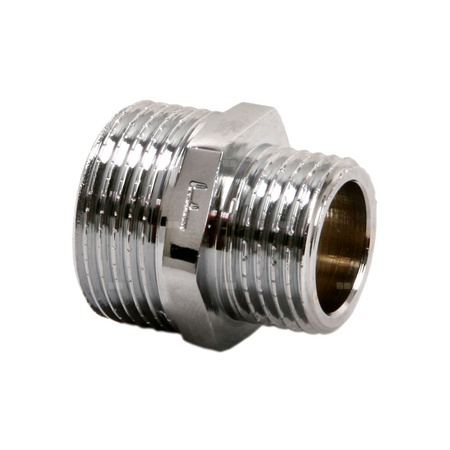 Nypel FERRO redukcja, mosiądz (chrom), 1/2'' x 1/4'' (GZ)