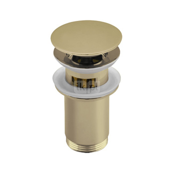 Zestaw odpływowy do umywalki PERFEXIM SPPMWK06OP złoty 2 3/4'', przycisk duży okrągły płaski