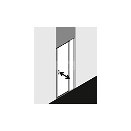 Kermi Drzwi wahadł. CADA XS 1GL 1200x 2000 1160-1210 SWS ESG Clean