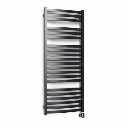 CONCEPT Grzejnik el. Sydney 1460/400, czarny mat, podł ES, kabel prosty bez wtyczki z maskownicą