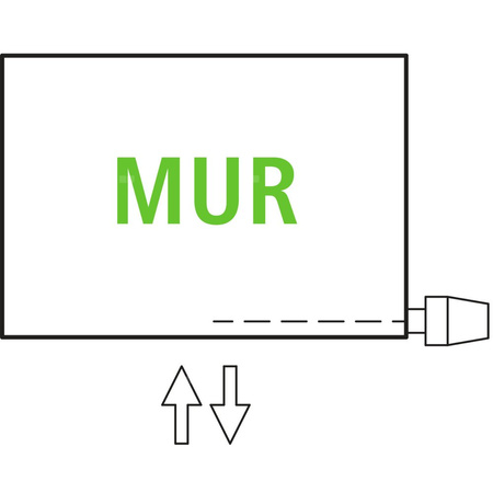 Grzejnik płytowy typ 21 KERMI V-HHV QN1915(R), bez osłony wym. 490 x 1900 mm, kolor biały, moc 1915 W