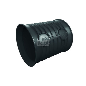 Nasuwka MAGNAPLAST MAGNACOR MCU, PP (czarny), DN 500 x DN 500 (ww x ww), do kanalizacji