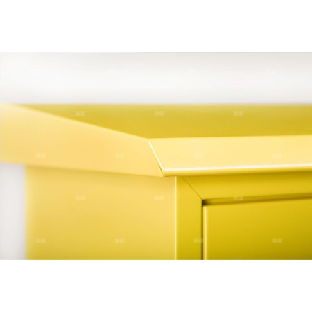 Skrzynka gazowa, 600x600x250, naścienna, metalowa, ze skośnym daszkiem - antracytowa