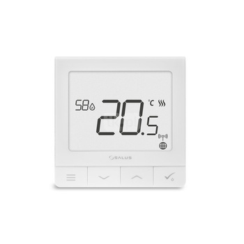 Regulator temperatury SALUS SQ610 bezprzewodowy Zigbee z wyświetlaczem, montaż podtynkowy