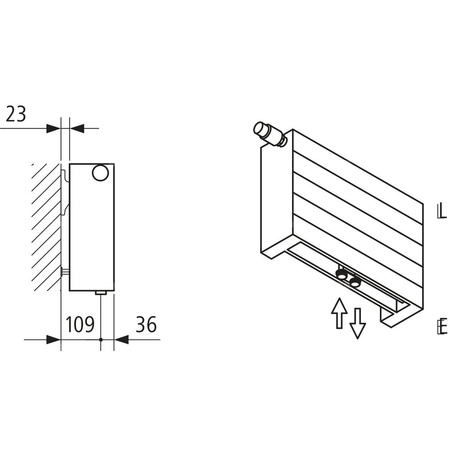 Kermi ściana grzewcza HHV22 560x122x3600 pozioma,RAL9016,6bar,z osłoną,prawa,L540