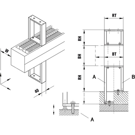 Kermi Bankkonsole Konvektor Typ54/55 L= 253 H =320, weiß