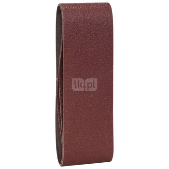 3-częściowy zestaw taśm szlifierskich do szlifierek taśmowych, wersja czerwona K = 60