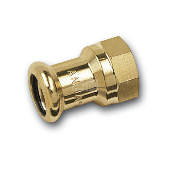 Mufa SANHA PURAPRESS, brąz, 22 mm x 3/4'' (zw x GW)