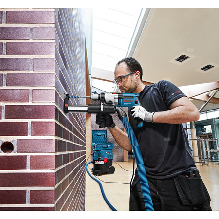 GDE 16 Cyl Zestaw do odsysania pyłu do wiertarek udarowych, zawiera adapter do koron wiertniczych, karton