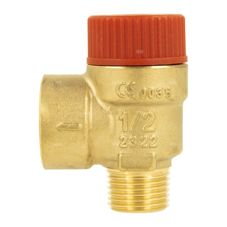 Zawór przelewowy AFRISO MS mosiądz 2,5 bar GZ x GW 1/2'' x 3/4''