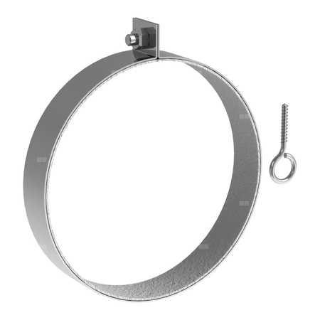 Obejma mocująca dachowa JEREMIAS DWECO61 stal nierdzewna fi 150 mm montaż na pręcie gwintowanym