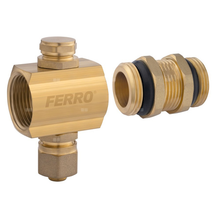 Zestaw przedłużający 1'' do rozdzielacza, z zaworem odcinającym