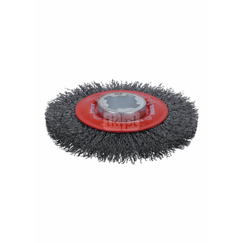 Szczotka tarczowa z drutu z systemem X-LOCK, drut falisty 115 stalowy 115 mm, 0,3 mm, X-LOCK