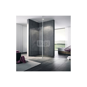Kermi Walk-In XB WDR 1300x 2000 BV: 1280-1300 srebro wysoki połysk, szkło ESG przezroczyste z Clean