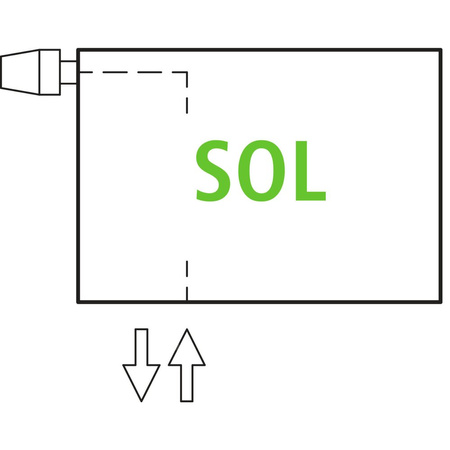 Grzejnik płytowy typ 11 KERMI V-HHV QN301(R), bez osłony wym. 140 x 800 mm, kolor biały, moc 301 W