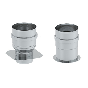 Zestaw 2 złączek: fi60-fi80mm oraz fi80mm do kotła Ferroli z króćcami pomiarowymi