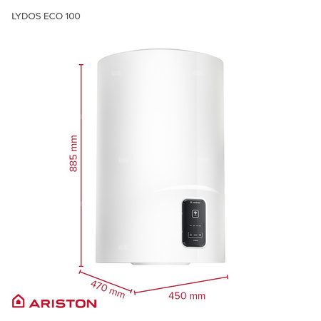 Elektryczny pojemnościowy podgrzewacz wody LYDOS ECO 100 V 1,8K PL EU