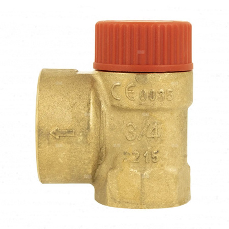 Zawór przelewowy AFRISO MS mosiądz 1,5 bar GW 3/4'' x 1''