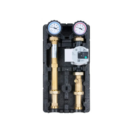 Grupa pompowa AFRISO PrimoTherm 180-1 DN 25 WP GZ x GW 1 1/2'' x 1'', z izolacją, z pompą obiegową Wilo Para SC 25/6