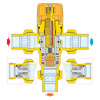 Regulowany termostatyczny zawór mieszający do instalacji solarnych 3/4" 30÷65 st. C