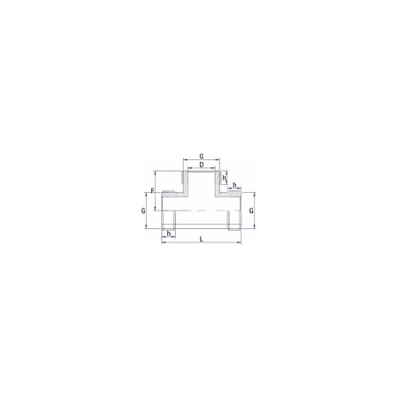 Złącze trójnik RUMET Mosiądz 1/2'' (GZ)