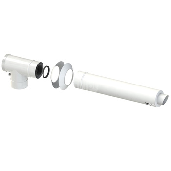 CONCEPT Zestaw powietrzno-spalinowy poziomy przez ścianę Ø 80/125 do kotłów kondensacyjnych