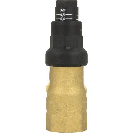 Zawór upustowy różnicy ciśnień DU z nastawą, kątowy, 0,1÷0,5 bar, GW G3/4''